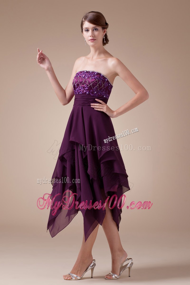 Appliques Empire Strapless Short Homecoming Dresses For 2013