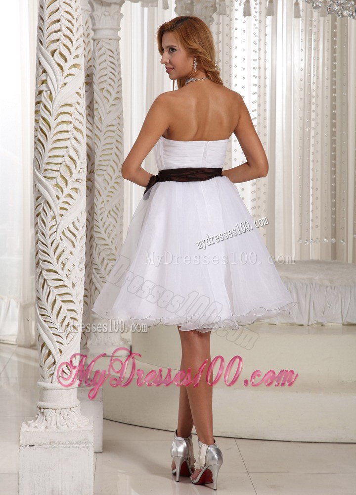 Sash Sweetheart With Ruche Bodice Homecoming Dresses For Summer