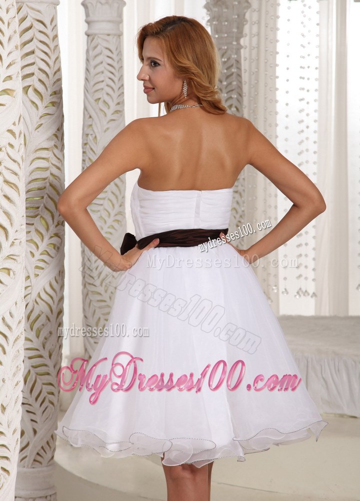 Sash Sweetheart With Ruche Bodice Homecoming Dresses For Summer