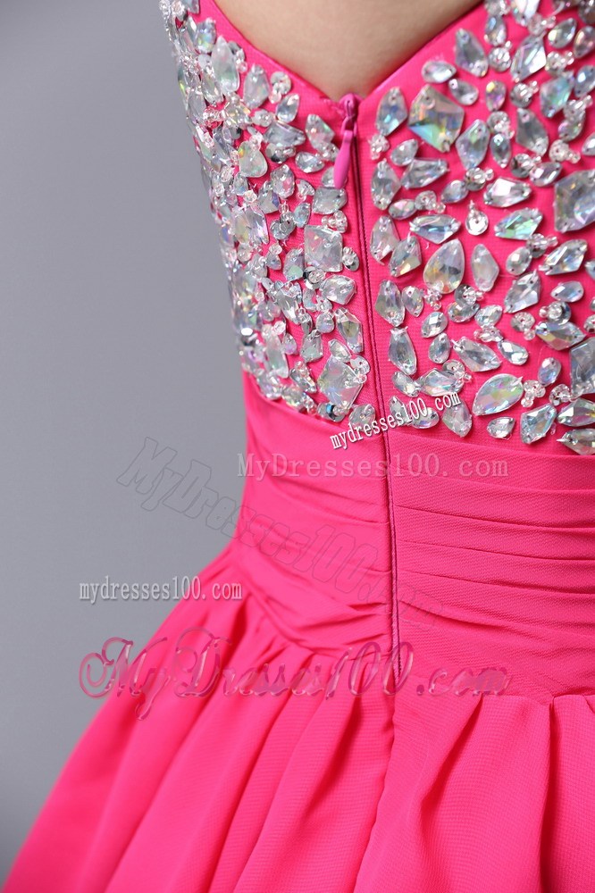 Beading Straps Beaded Decorate Shoulder Short Homecoming Dresses