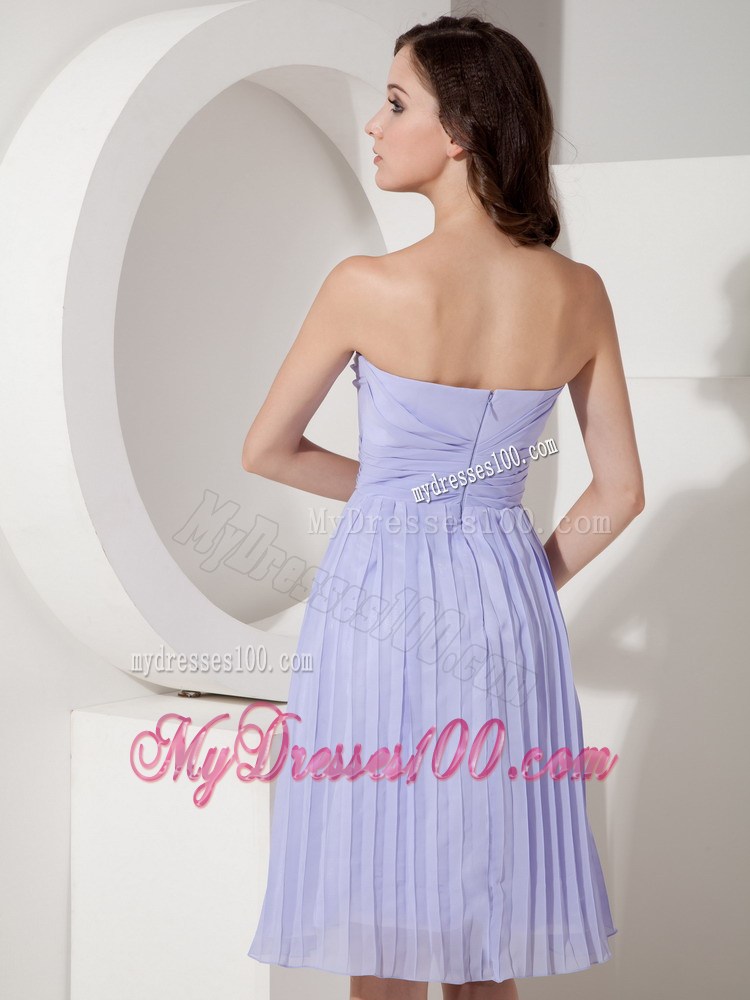Custom Made Lilac Homecoming Dresses Empire Sweetheart Pleated
