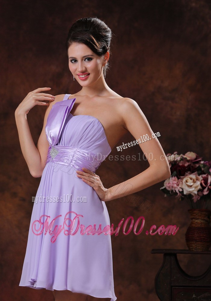 Discount Lilac One Shoulder Short Homecoming Dresses In 2013