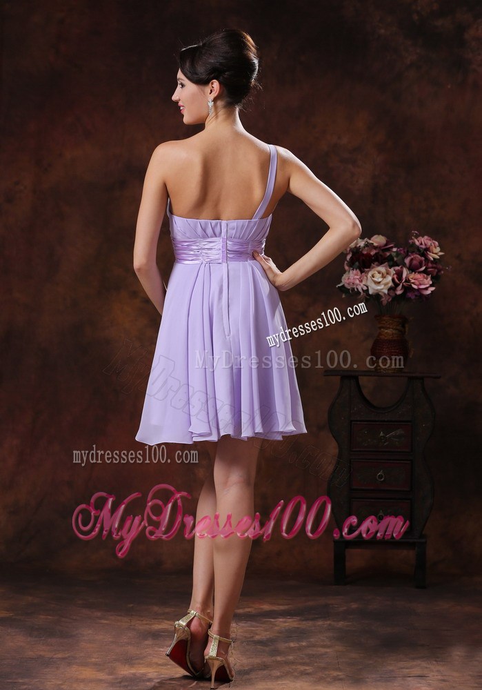 Discount Lilac One Shoulder Short Homecoming Dresses In 2013
