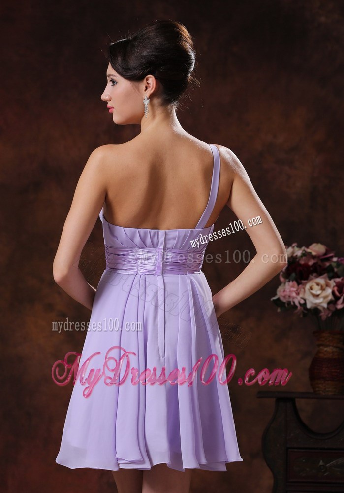 Discount Lilac One Shoulder Short Homecoming Dresses In 2013