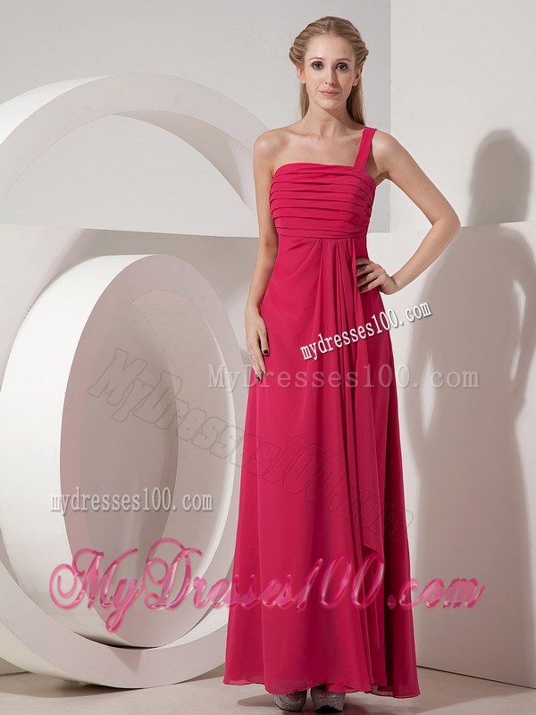 Beautiful Coral Red Junior Homecoming Dresses with One Shoulder