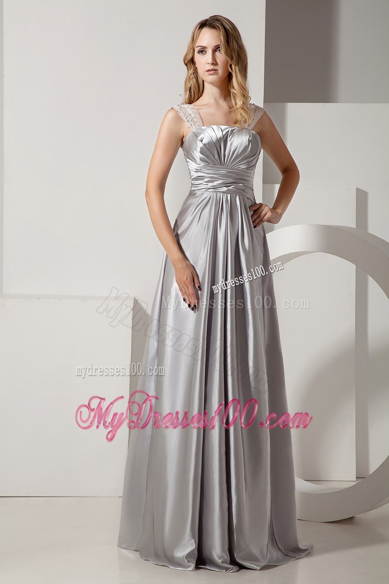 Sliver Column Straps Ruched and Beading Homecoming Dresses in 2013