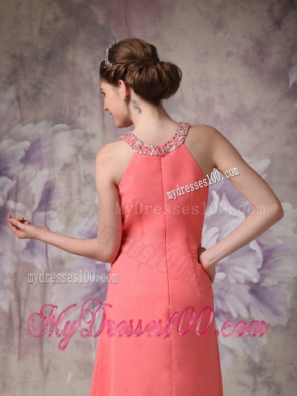 Gorgeous Watermelon Homecoming Dresses Empire Scoop Beading