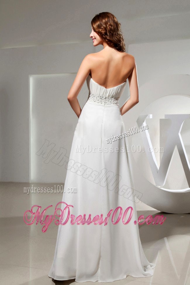 Simple Homecoming Dresses With Beaded Decorate Waist and Ruche