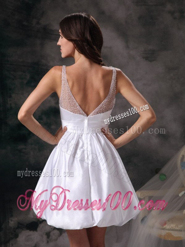 Customize Column Straps Short Homecoming Dresses with Bow