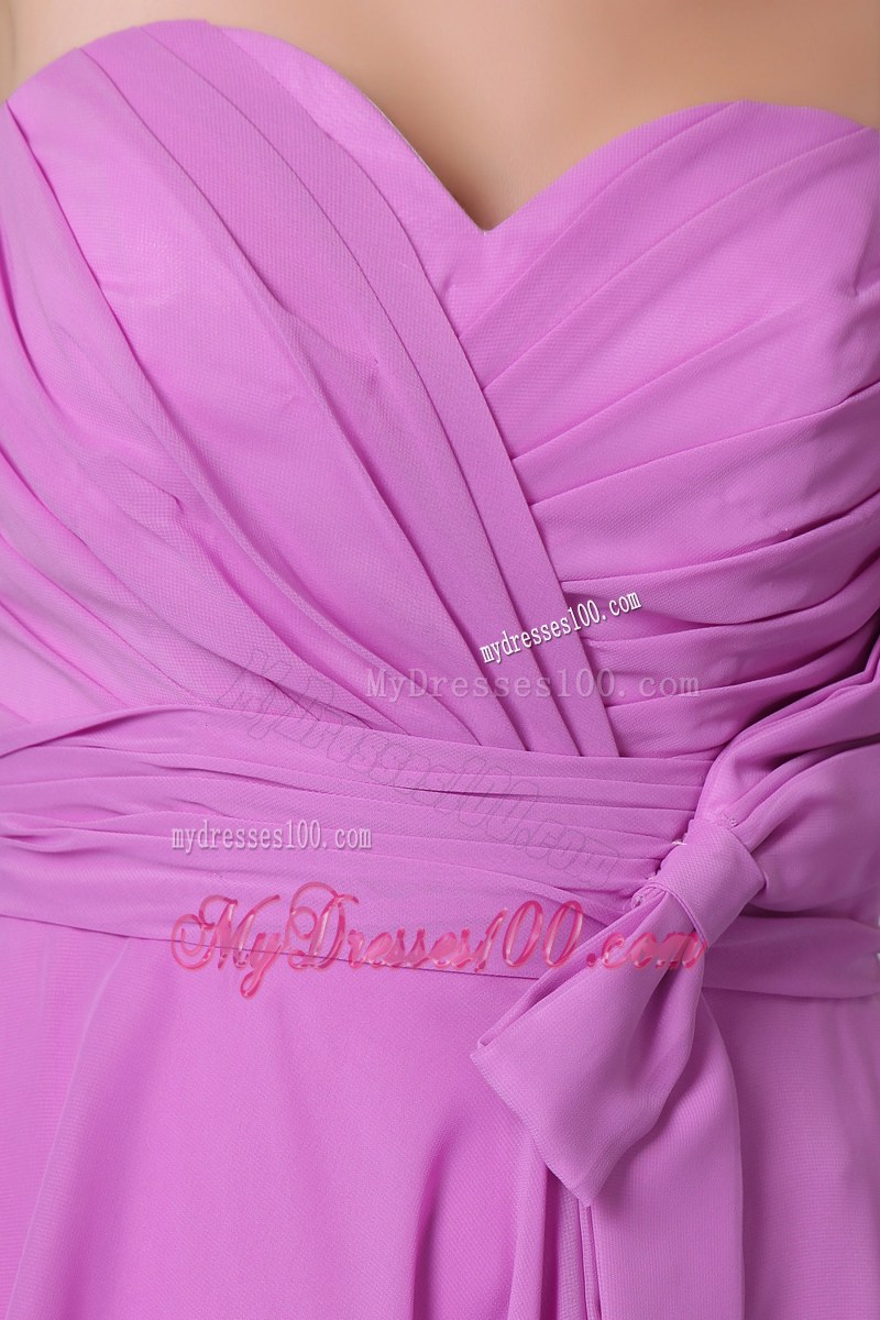 2013 Lavender Sweetheart Homecoming Dresses Asymmetrical Bow