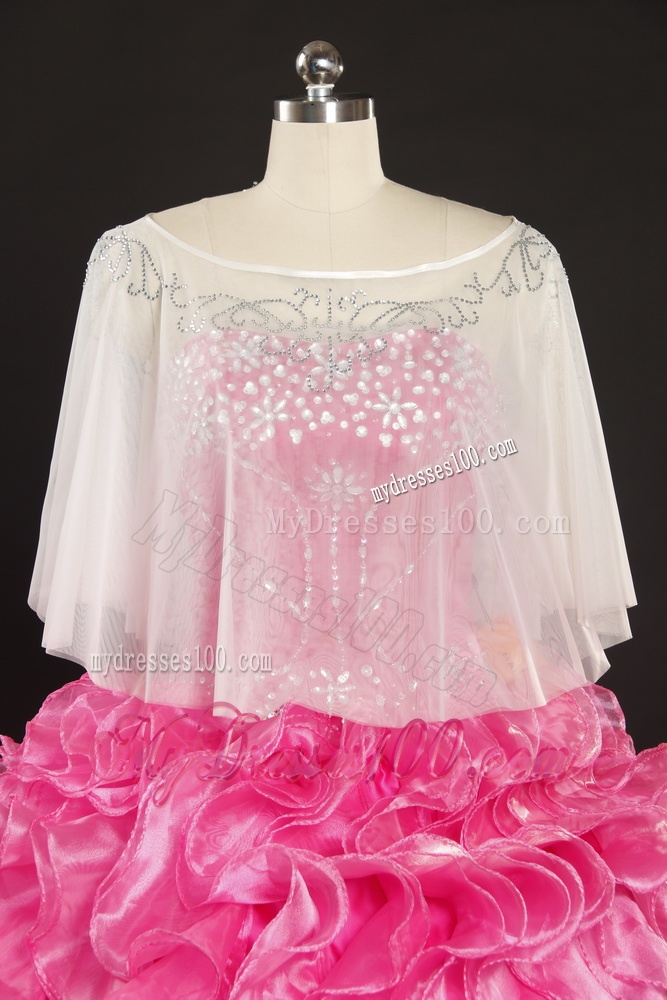 2016 Classical Strapless Wedding Dress with Ruffles and Ruching