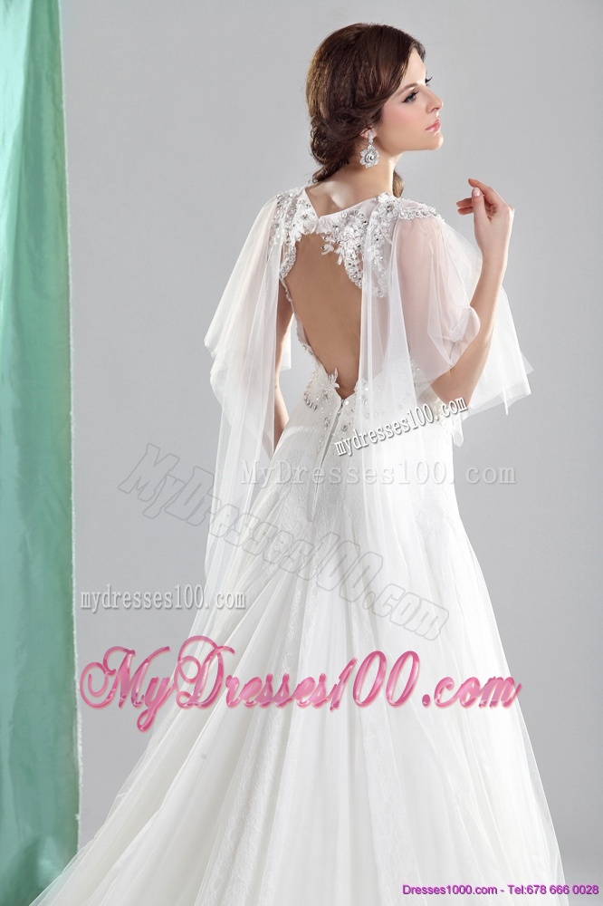 2016 Classical Straps Wedding Dress with Beading