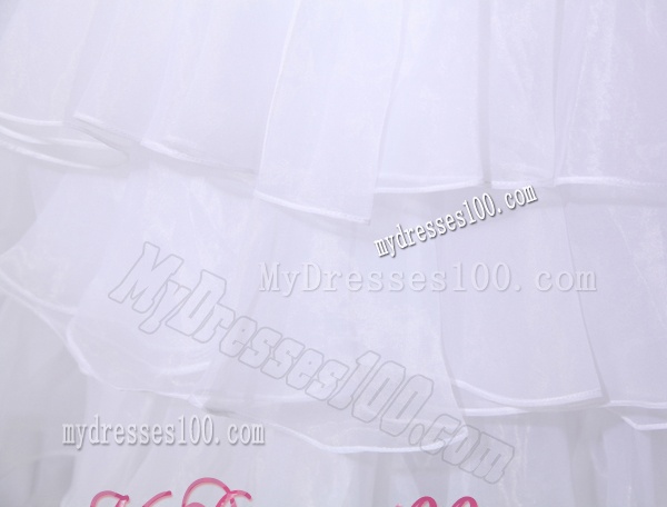 2016 Popular Mermaid Sweetheart Ruffled Layers Wedding Dress with Lace