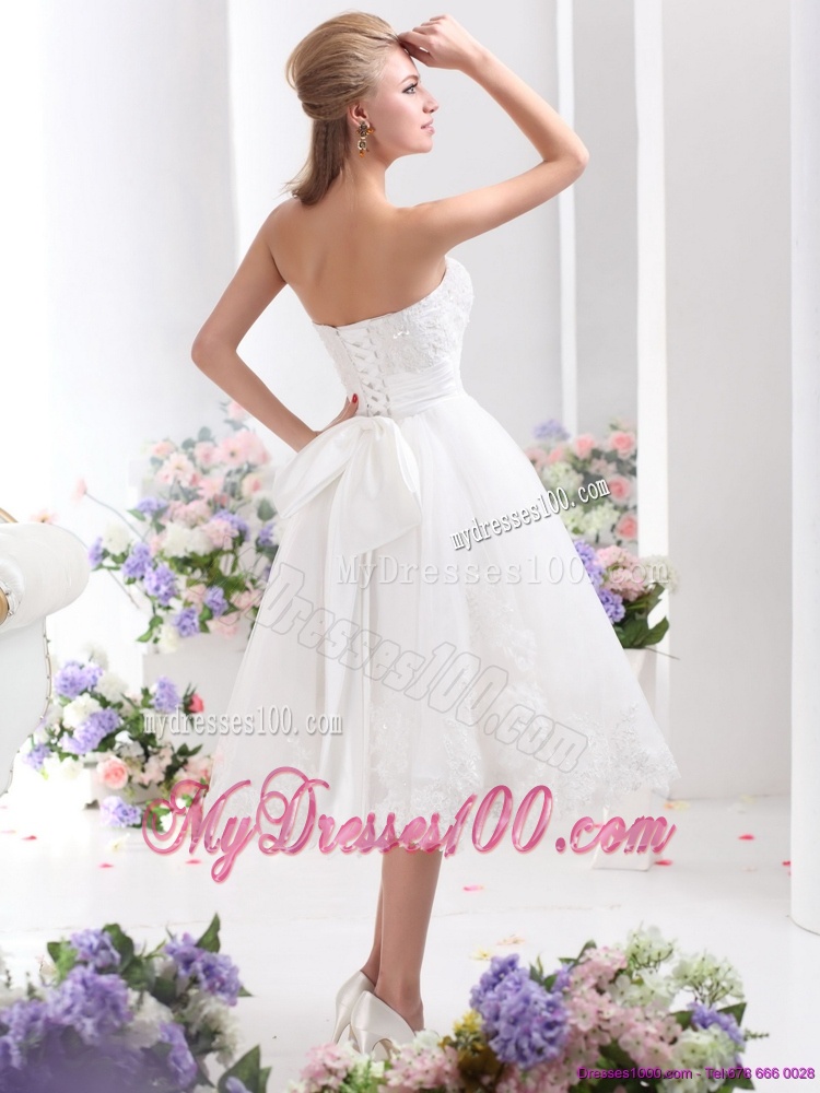 Discount White Strapless Ruffled Bridal Gowns with Sequins