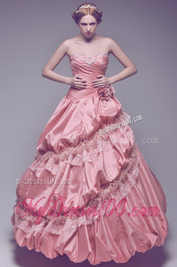 Most Popular Sweetheart Beading Long 2016 Wedding Dresses