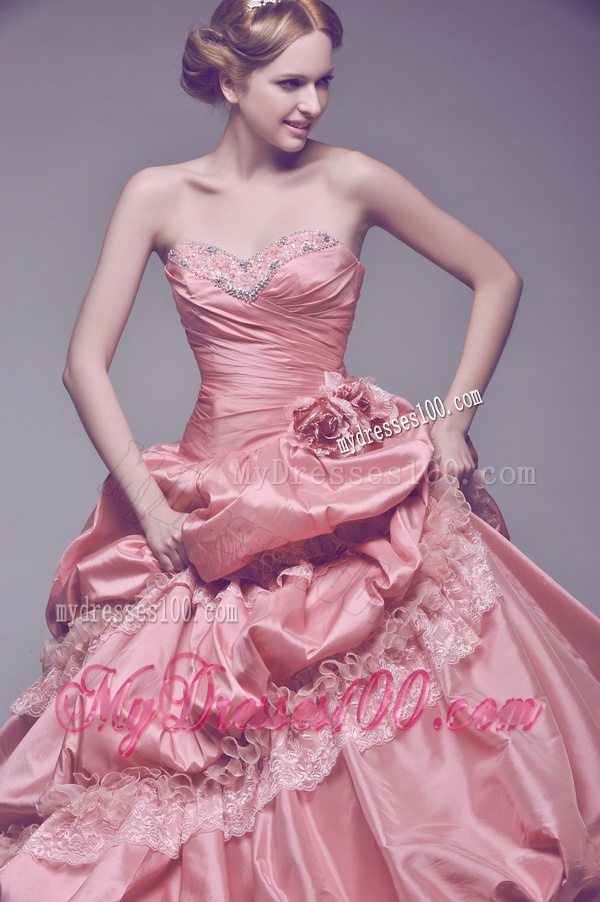 Most Popular Sweetheart Beading Long 2016 Wedding Dresses