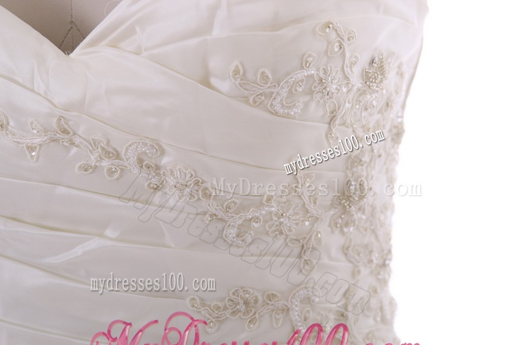 Remarkable 2016 Beading and Appliques Court Train Wedding Dresses