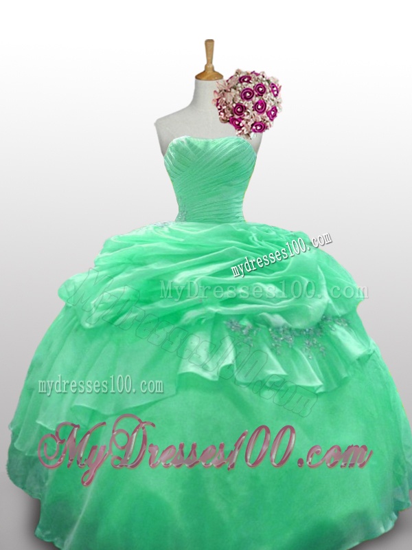2016 Beautiful Strapless Quinceanera Dresses with Appliques