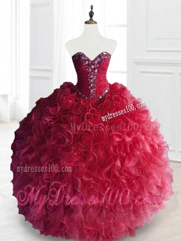 2016 Gorgeous Ball Gown Sweetheart Quinceanera Dresses with Beading
