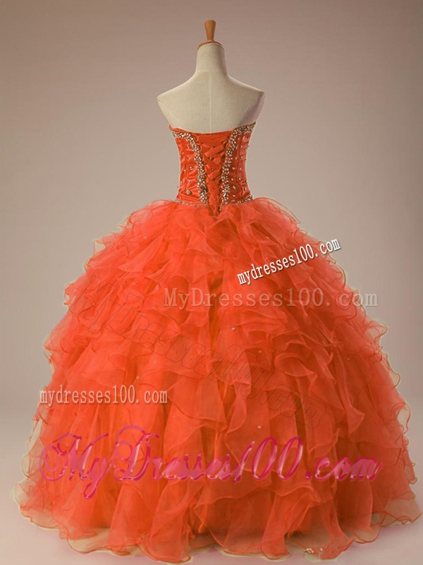 2016 Gorgeous Sweetheart Beaded Quinceanera Gowns in Organza