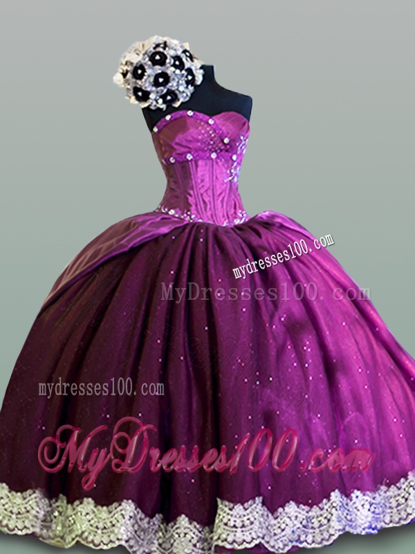 2016 Hot Sweetheart Quinceanera Dresses with Lace