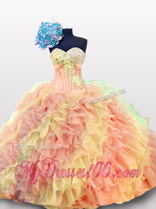 2016 Summer Sexy Sweetheart Quinceanera Dresses with Beading