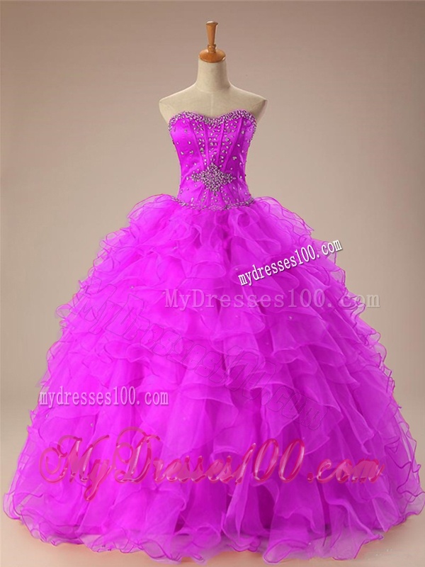 2016 Summer Sweetheart Quinceanera Dresses with Beading