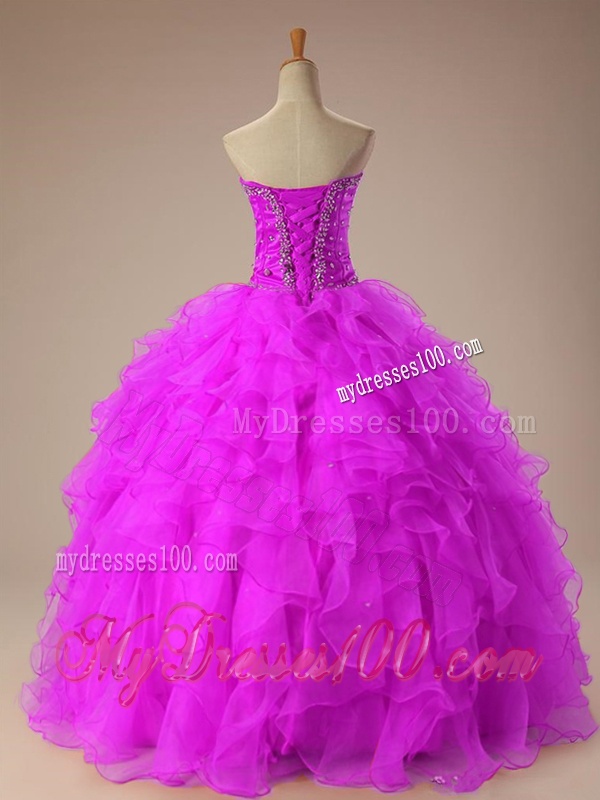 2016 Summer Sweetheart Quinceanera Dresses with Beading