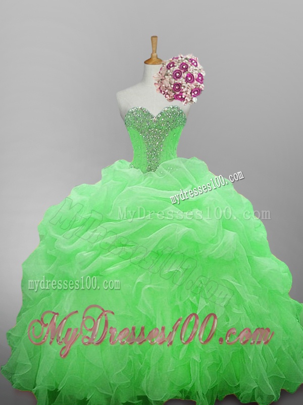 Affordable Beaded Quinceanera Dresses in Organza for 2016