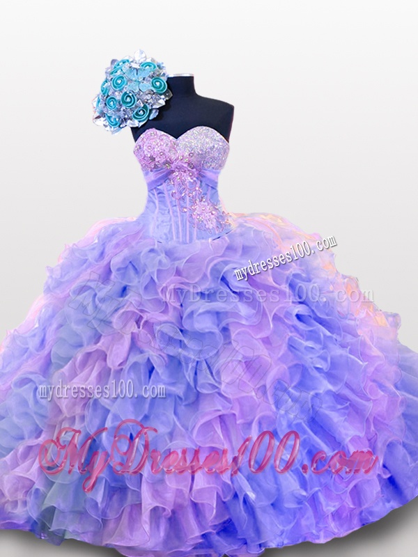 Beaded and Sequins Sweetheart Quinceanera Dresses for 2016
