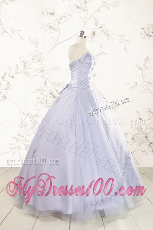 Brand New Lavender Quinceanera Dresses with Appliques and Ruffles