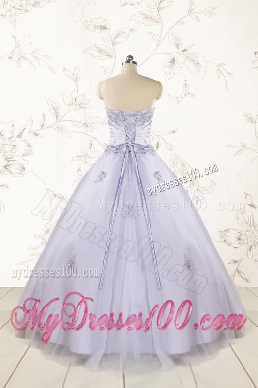 Brand New Lavender Quinceanera Dresses with Appliques and Ruffles
