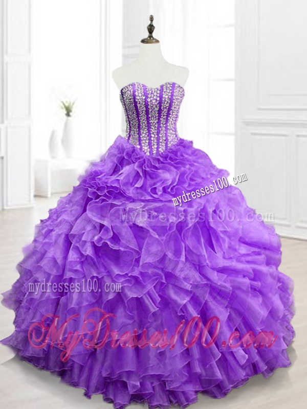 Hot Sale Ball Gown Sweetheart Quinceanera Dresses with Beading