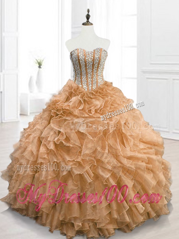 Hot Sale Ball Gown Sweetheart Quinceanera Dresses with Beading