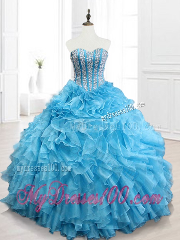 Hot Sale Ball Gown Sweetheart Quinceanera Dresses with Beading
