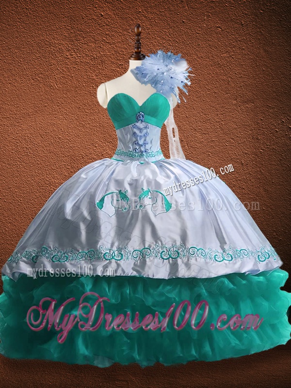 New Arrivals Ruffled Layers and Patterned Red Quinceanera Dress in Organza and Taffeta