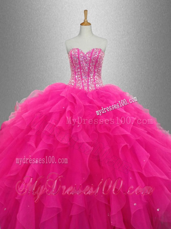 Popular Sweetheart Quinceanera Dresses with Beading and Ruffles for 2016