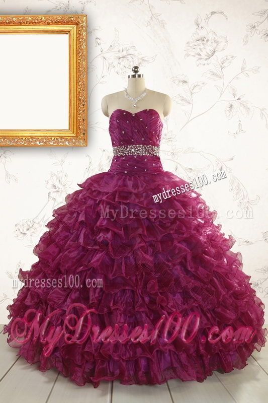 Prefect Quinceanera Dresses with Beading and Ruffles for 2016