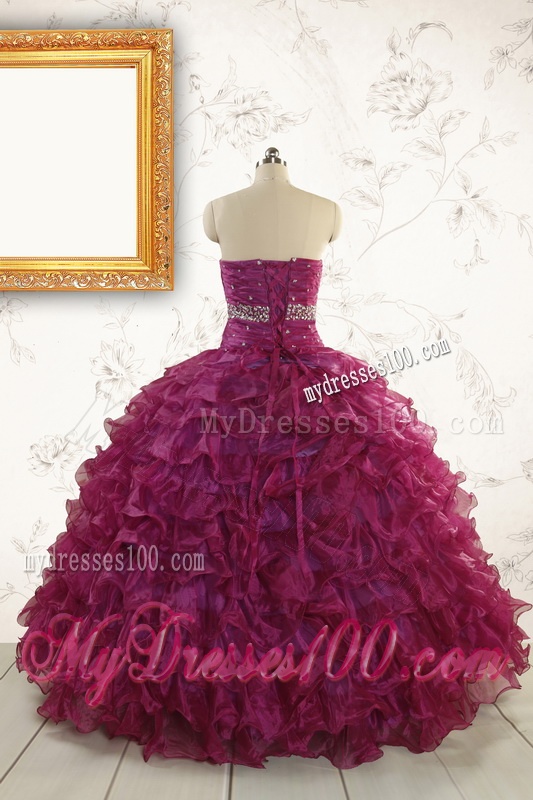 Prefect Quinceanera Dresses with Beading and Ruffles for 2016