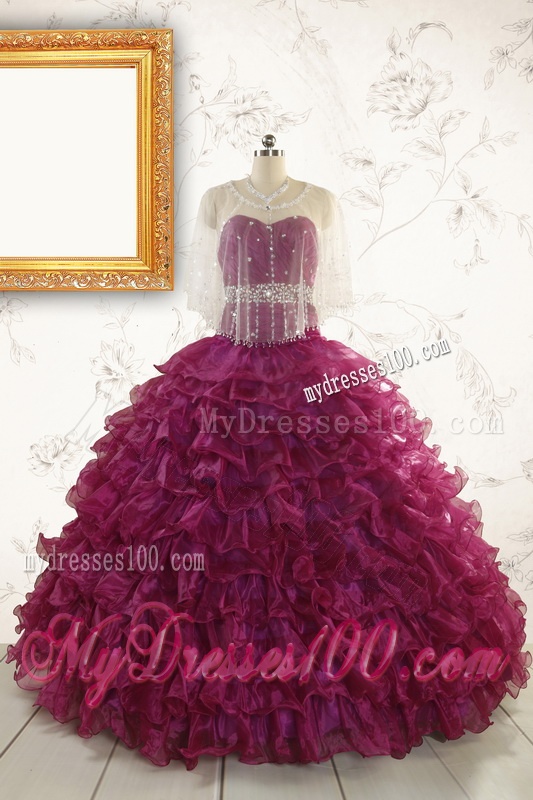 Prefect Quinceanera Dresses with Beading and Ruffles for 2016