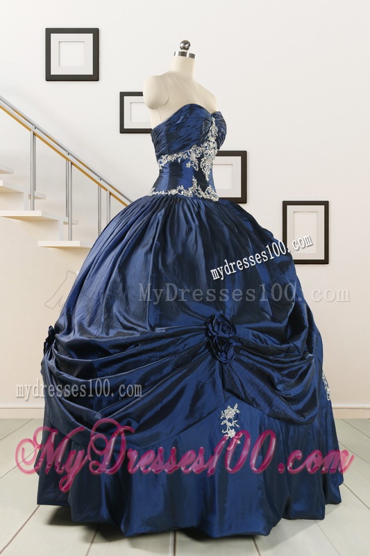 Trendy Sweetheart Quinceanera Gowns with Appliques