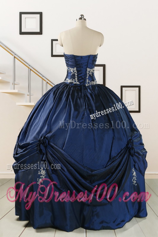 Trendy Sweetheart Quinceanera Gowns with Appliques