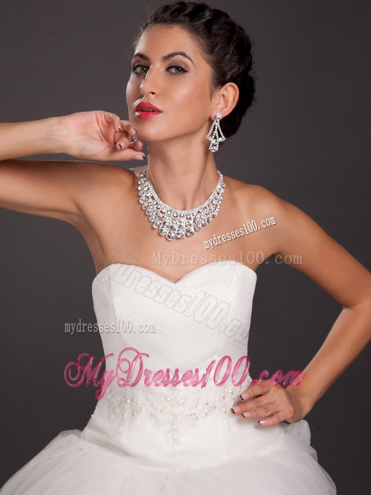 Artistic Rhinestone Alloy Necklace And Earring Set