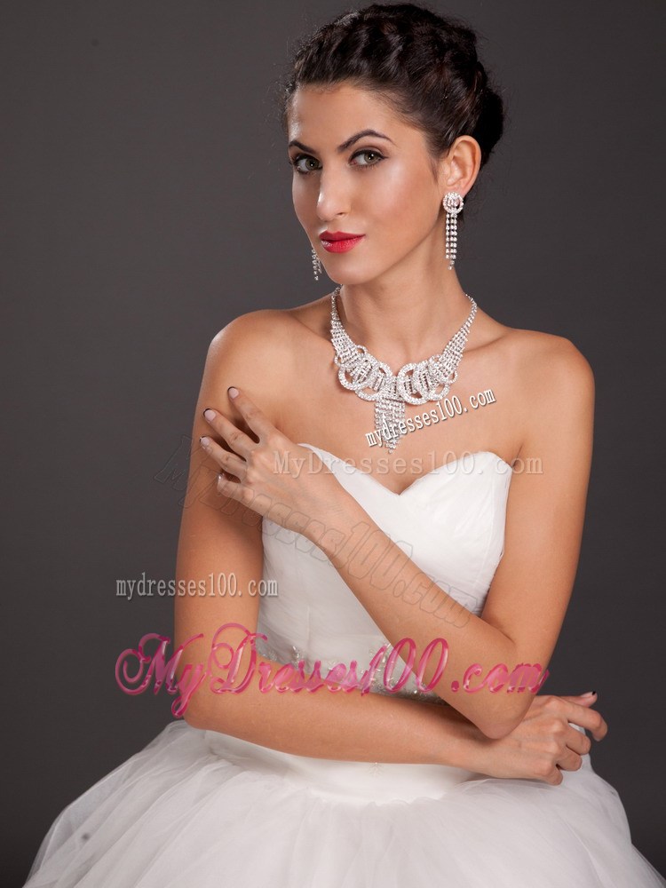 Fabulous Crystal Necklace and Earrings Jewelry Set