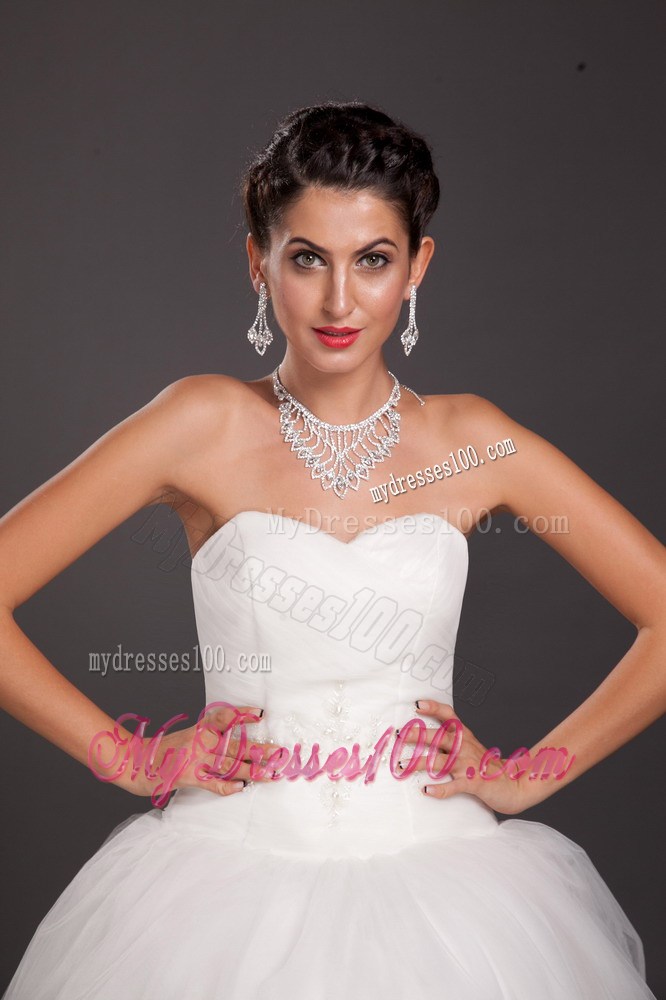 Gorgeous Imitation Pearl Bridal Jewelry Set Including Necklace With Earrings