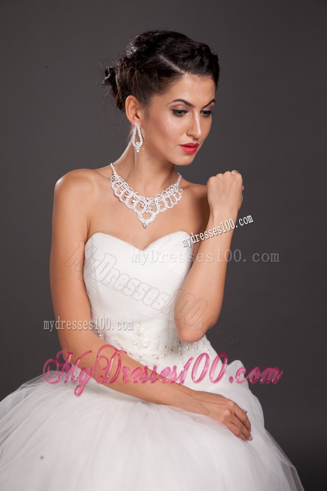 Gorgeous Imitation Pearl Bridal Jewelry Set Including Necklace With Earrings