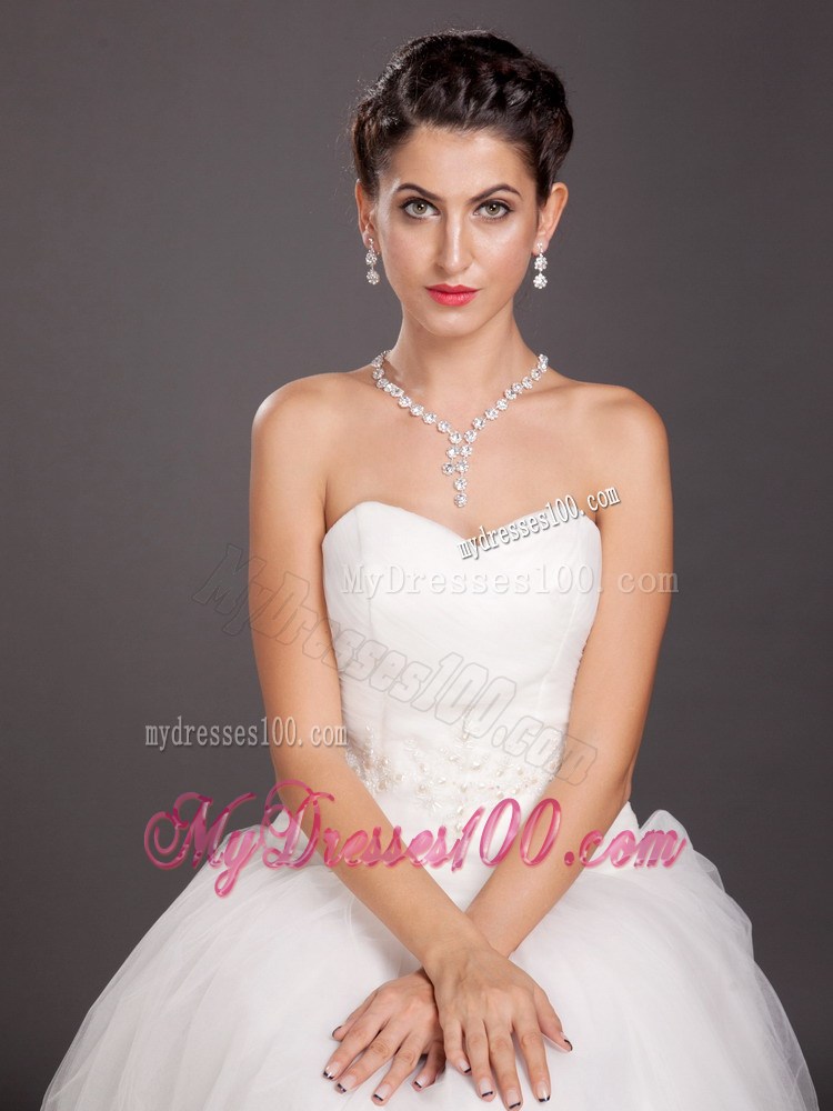 High Quality Crystal Jewelry Set Including Necklace and Earrings