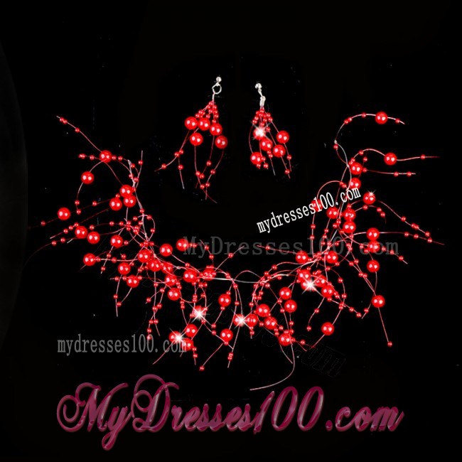 Lovely Ladies Necklace and Earrings Jewelry Set