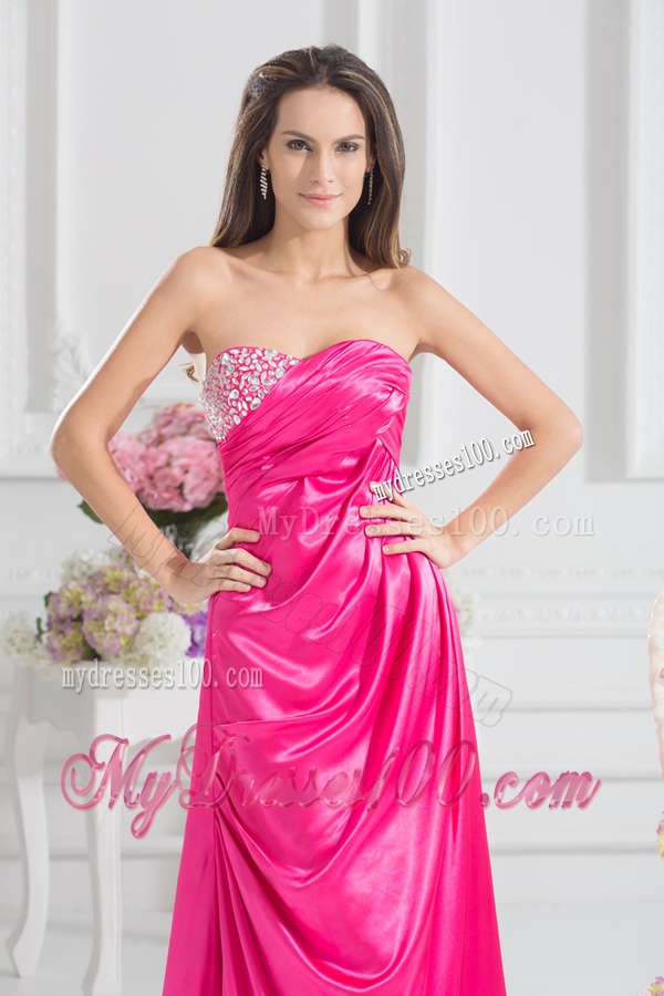 Sweetheart Empire Evening Dress with Beading and Ruching