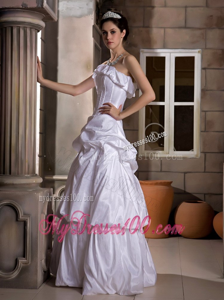 Unique Lilac Wedding Dress Pick-ups Corset Back Floor Length